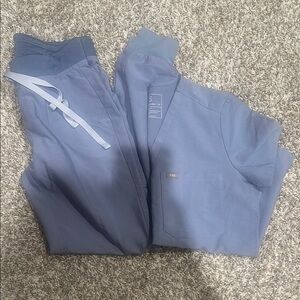Figs Slate Blue Scrub Set